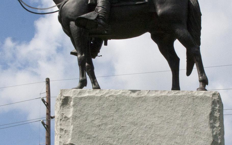 The statue of Confederate commander Gen. Robert E. Lee at the Antietam National Battlefield Park.