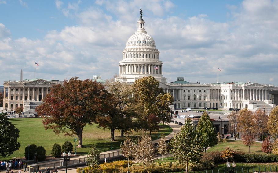 The U.S. Capitol as seen on Thursday, Nov. 16, 2017.