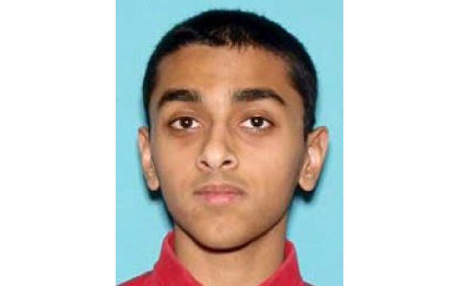 An undated photo released by the Renton Police Department shows Army Pvt. Krishna Mahadevan-Prasad, who is suspected in the death of a Bellevue, Wash., woman at an Econo Lodge motel on Monday, July 24, 2018. 
