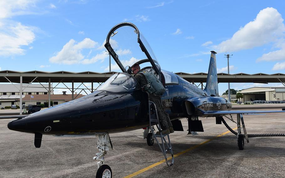 Tyndall Air Force Base evacuated assets to avoid the path of Hurricane Michael Oct. 8, 2018. The aircraft will reposition to Wright-Patterson Air Force Base, Ohio, and other locations around the country. 