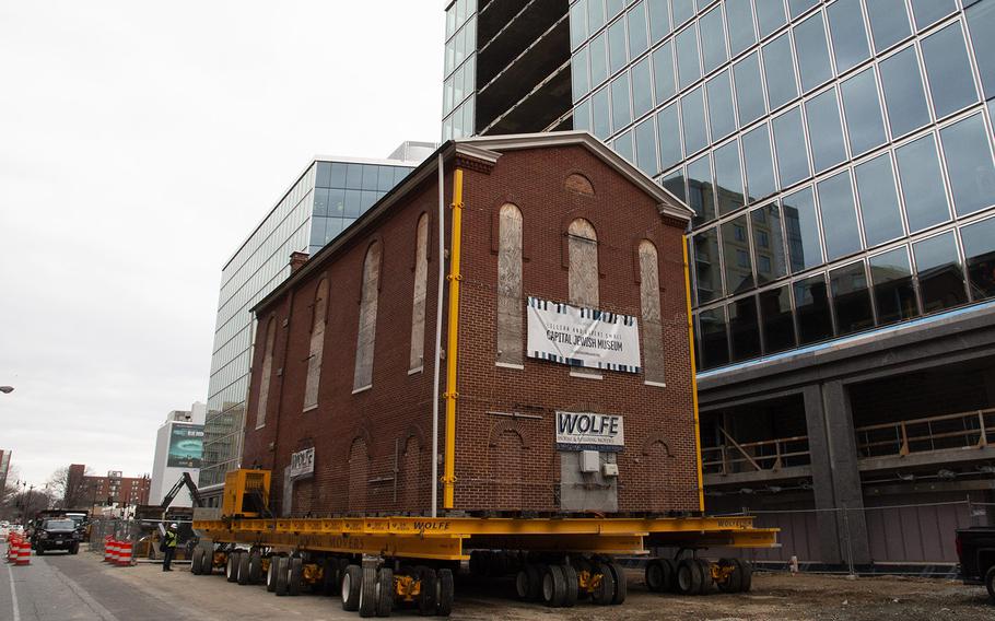 Washington's oldest synagogue building is ready to be moved to its permanent location on January 9, 2019.