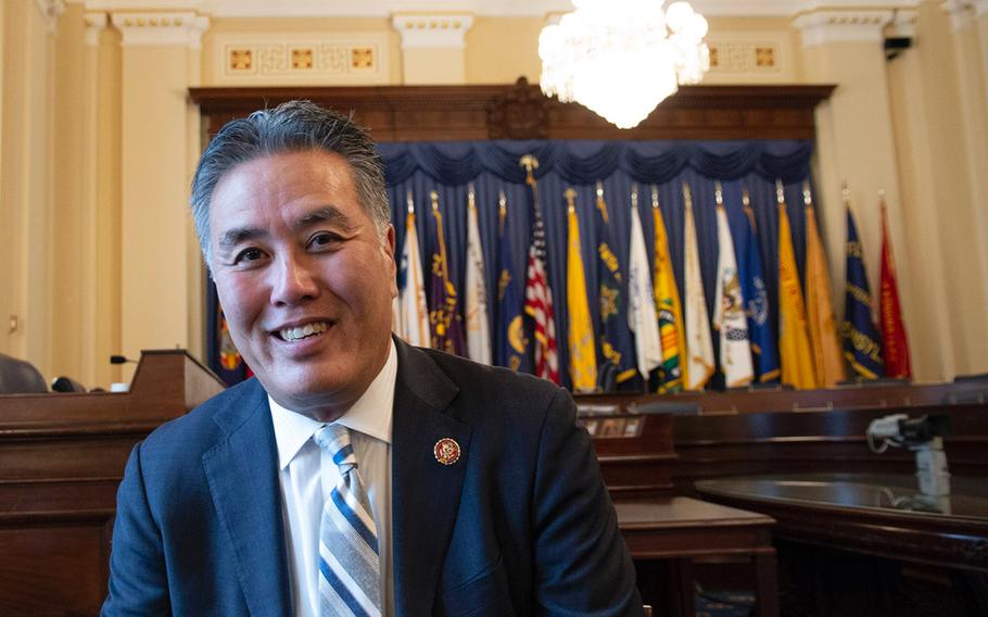 U.S. Rep. Mark Takano, D-Calif., poses for a photo shortly before taking over as the Chairman of the House Committee on Veterans Affairs in January, 2019. 