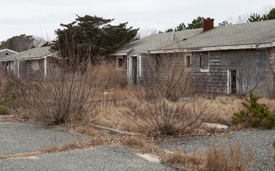 The family housing area at the former North Truro Air Force Station on Cape Cod, in January, 2019.