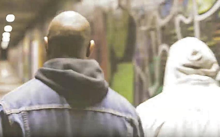 A screen grab shows a scene from an Army recruiting video called "Giving All I Got."