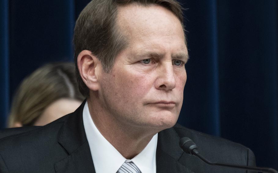 Rep. Harley Rouda, D-Calif. chairman of the House Oversight and Reform Committee’s environment subpanel, listens during a hearing on PFAS chemicals and their risks, March 6, 2019 on Capitol Hill.