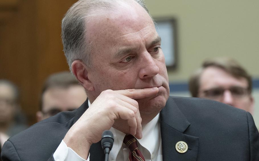 Rep. Dan Kildee, D-Mich., listens during a hearing on PFAS chemicals and their risks, March 6, 2019 on Capitol Hill.