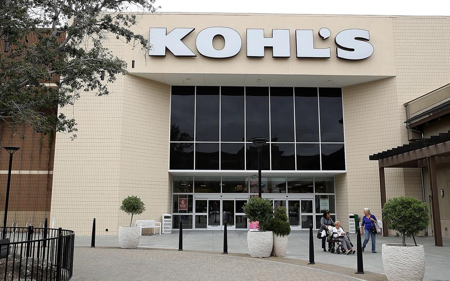 Customers leave a Kohl's store on August 21, 2018 in San Rafael, Calif.