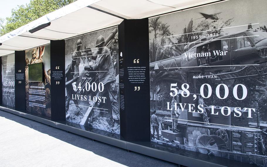 USAA's Poppy Wall of Honor on the National Mall in Washington, D.C., May 24, 2019.