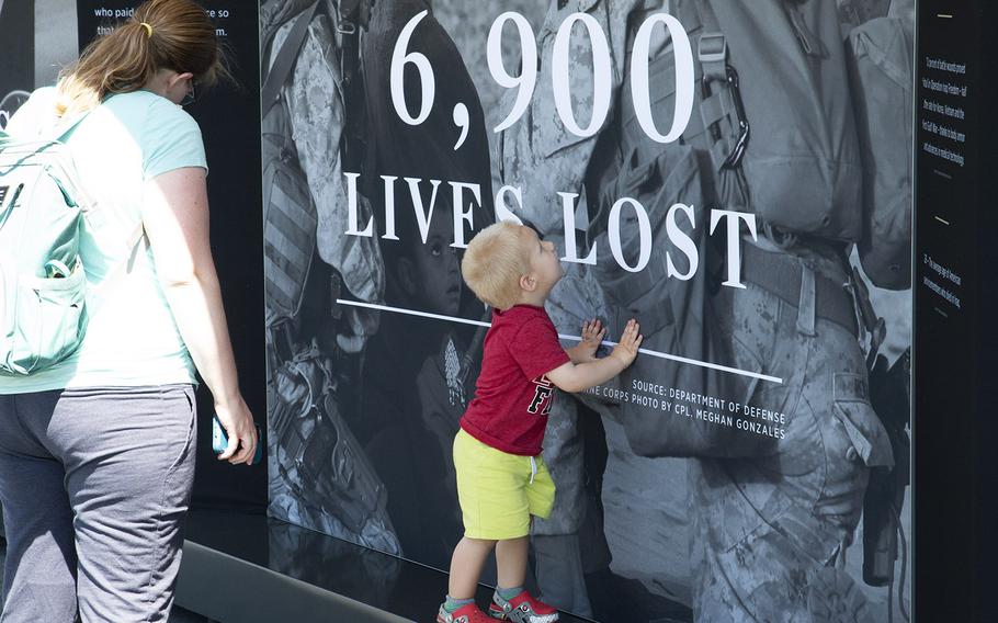 USAA's Poppy Wall of Honor on the National Mall in Washington, D.C., May 24, 2019.