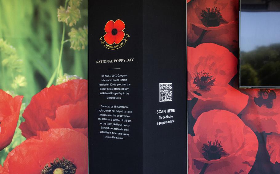 USAA's Poppy Wall of Honor on the National Mall in Washington, D.C., May 24, 2019.