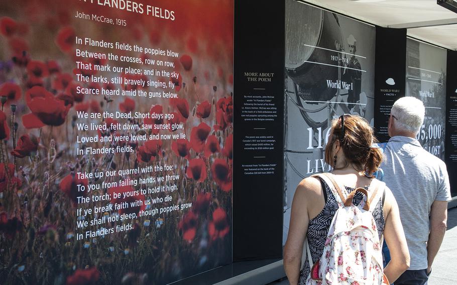 USAA's Poppy Wall of Honor on the National Mall in Washington, D.C., May 24, 2019.