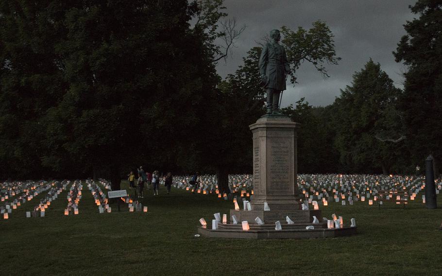 The 24th annual luminaria at Fredericksburg National Cemetery in Fredericksburg, Va., May 25, 2019.