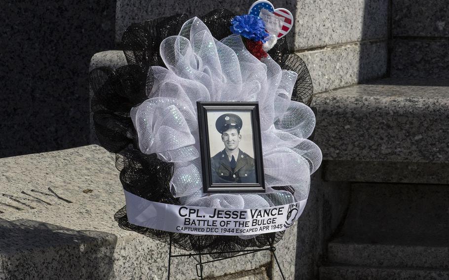 A tribute on Memorial Day at the National World War II Memorial in Washington, D.C., May 27, 2019.