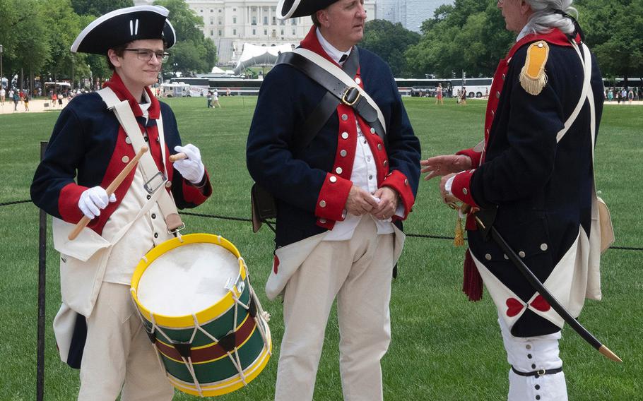 Getting ready for the National Memorial Day Parade in Washington, D.C., May 27, 2019.