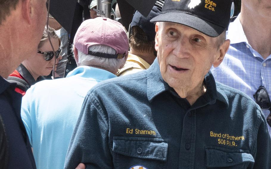 Ed Shames of the famous World War II Band of Brothers was among the honored guests at the National Memorial Day Parade in Washington, D.C., May 27, 2019.