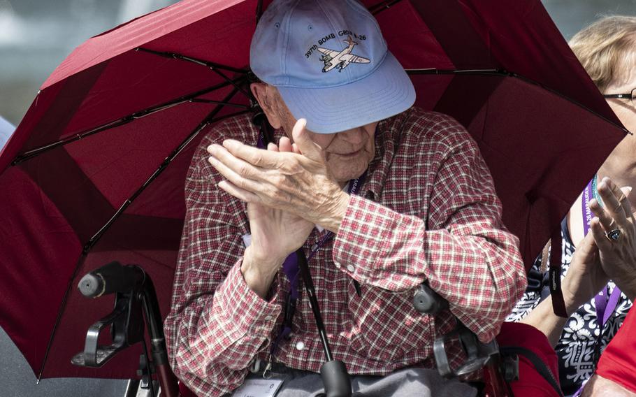 A ceremony marking the 75th anniversary of D-Day, June 6, 2019 at the National World War II Memorial in Washington, D.C.