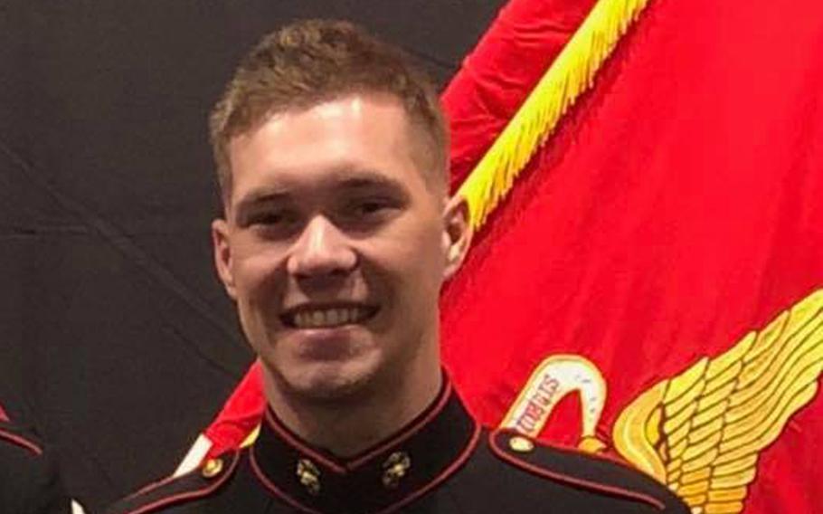 Lance Cpl. Riley S. Kuznia, 20, was shot to death at Marine Barracks Washington, D.C., on Jan. 1, 2019.