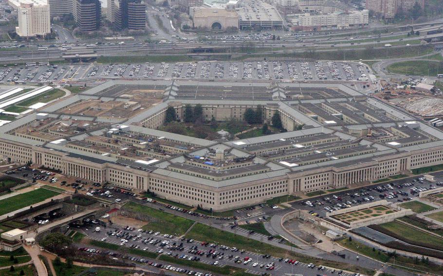 An aerial view of the Pentagon is seen in Washington on March 27, 2008.