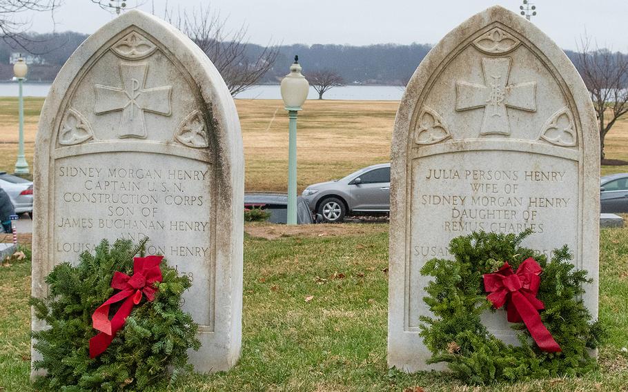 Wreaths Across America at the United States Naval Academy Cemetery in Annapolis, Md., December 13, 2019.