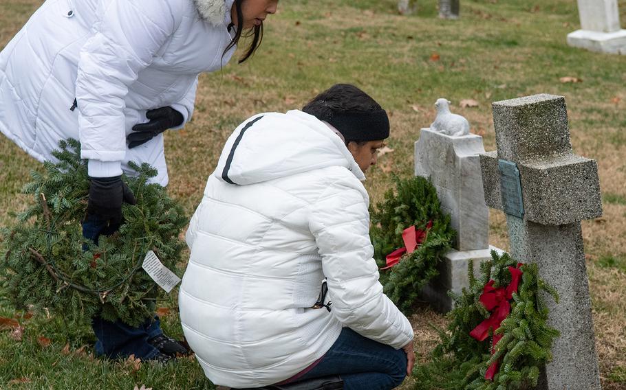 Wreaths Across America at the United States Naval Academy Cemetery in Annapolis, Md., December 13, 2019.