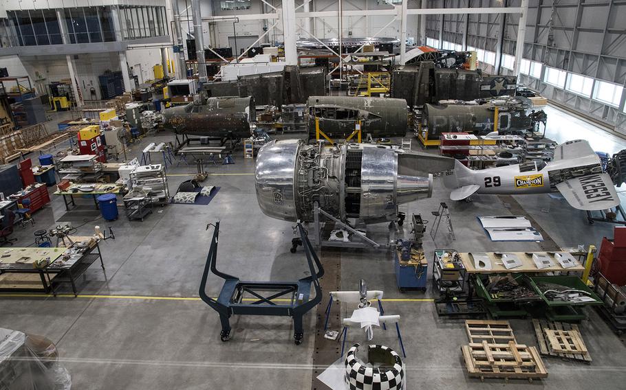 An overview of the Mary Baker Engen Restoration Hangar at the Smithsonian's Udvar-Hazy Center in January, 2020.