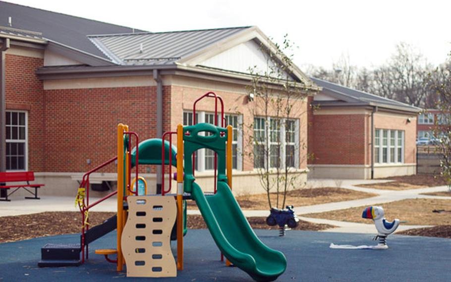 Quantico's Crossroads Elementary School, shown in a 2015 photo.