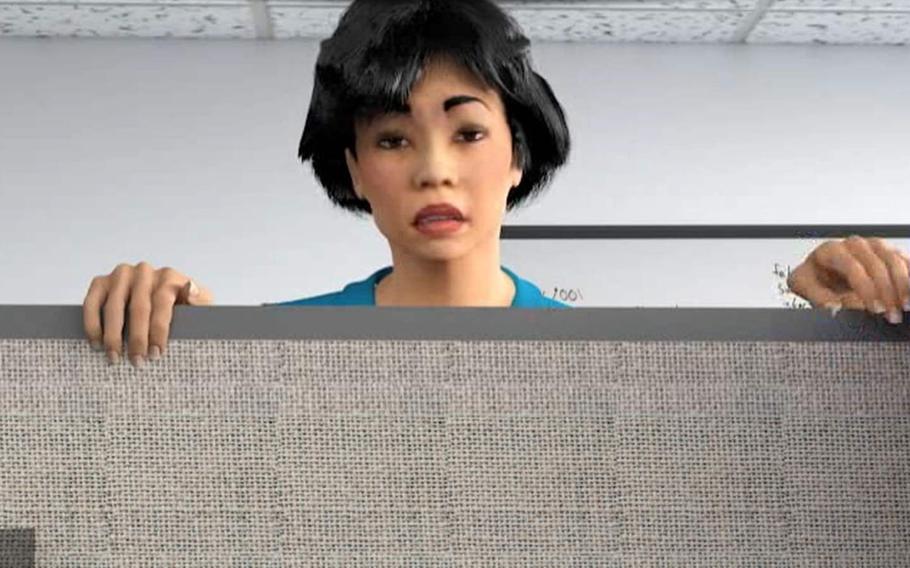 Tina, a character in the old version of the Cyber Awareness Challenge, is back in a new role.