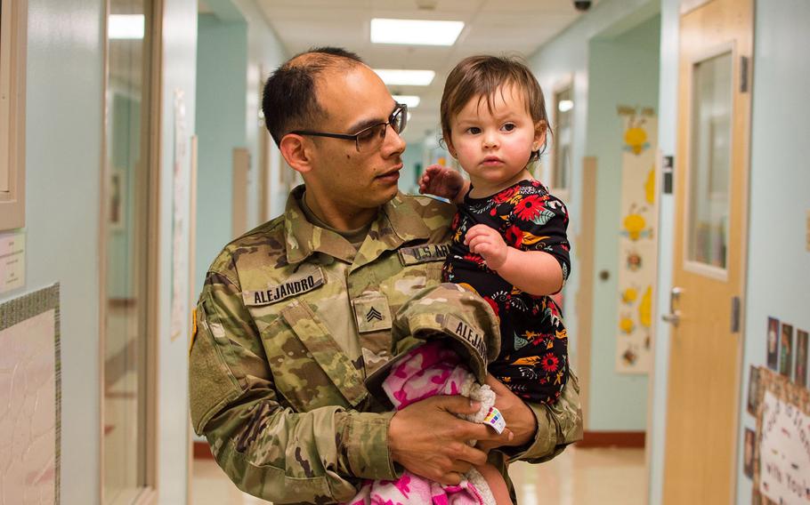 Military families may enjoy the convenience of on-post child care.