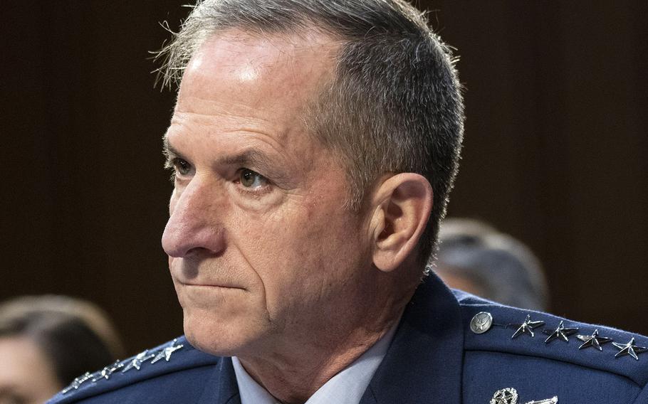 Air Force Chief of Staff Gen. David Goldfein, at a Capitol Hill hearing in 2019.