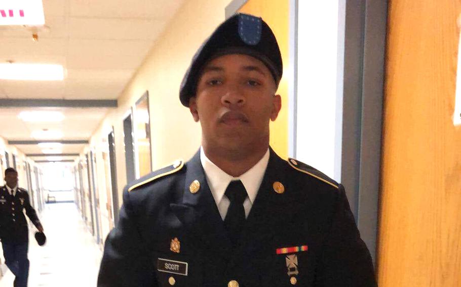 Known to his family as “Trey,” former Army Pvt. Leroy Joseph Scott III was found dead on a rural road in Kittitas County, Wash. on April 25, 2020. 