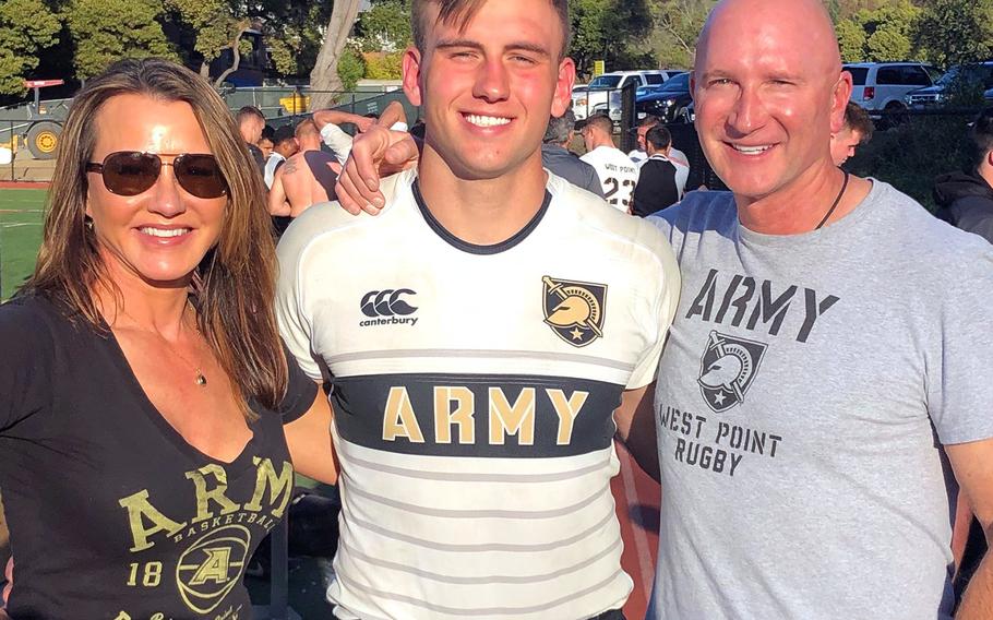 Kelly and Teresa McMillin attended their son Liam McMillin’s rugby match at California Maritime Academy in Vallejo, Calif., in early March. As their son graduates from the U.S. Military Academy at West Point, N.Y., the couple said they are proud, but disappointed they can’t attend the ceremony because of coronavirus restrictions.