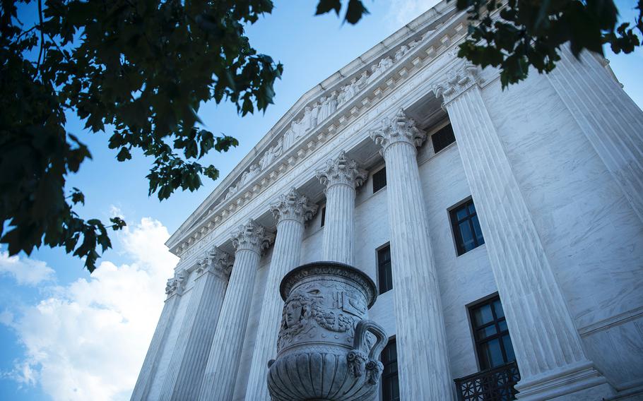 The east side of the Supreme Court is seen on June 7, 2020, in Washington, D.C.