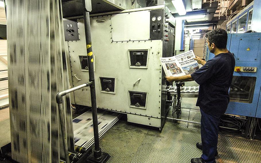 Stars and Stripes rolls off the press in Moerfelden-Walldorf, Germany, in 2006.