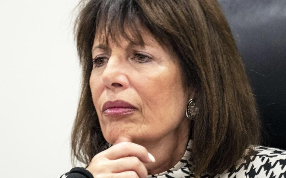 House Armed Services military personnel subcommittee Chairwoman Rep. Jackie Speier, D-Calif., shown here at a Feb. 5, 2020 hearing on Capitol Hill, will convene the first House hearing focused on the sexual harassment that Spc. Vanessa Guillen suffered prior to her disappearance and death at Fort Hood.