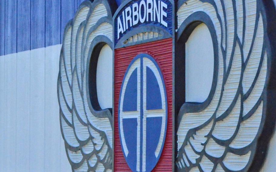 The insignia for the U.S. Army's 82nd Airborne Division, based in North Carolina.

