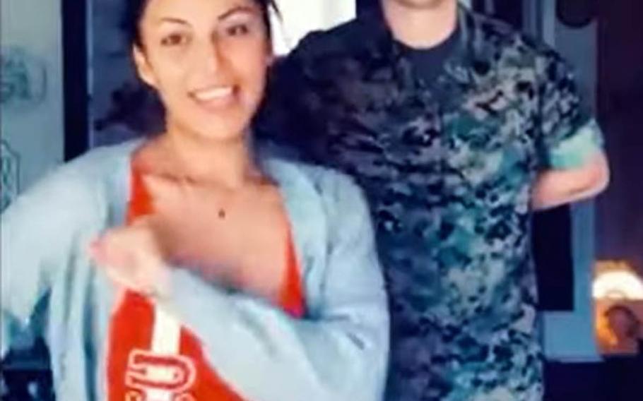 "He's a Marine" is among the many military-themed TikTok clips to pick up steam this year. 