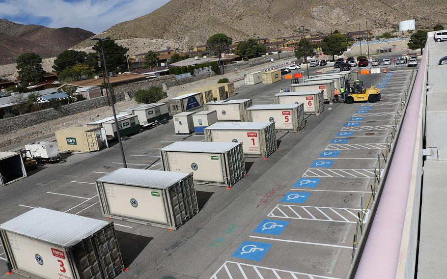 The William Beaumont Army Medical Center and the El Paso Veterans Affairs Healthcare System, which are located in the same facility at Fort Bliss, Texas, have partnered together to open a VA-owned mobile intensive care unit. The Department of Veterans Affairs shipped the mobile ICU from Florida to El Paso to expand patient capacity at the Fort Bliss medical center. Construction on the mobile unit, which will add 16 beds, is ongoing.