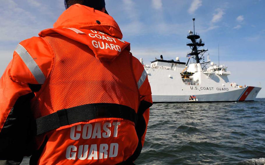 The Coast Guard cutter Stratton, seen here in 2011, returned to its homeport in Alameda, Calif., Wednesday, Nov. 18, 2020, after 11 crew members tested positive for the coronavirus.
