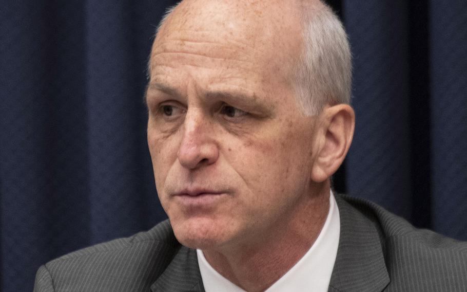 House Armed Services Committee Chairman Adam Smith (D-Wash.) at a hearing in February, 2020. Smith has accused the U.S. Air Force of attempting to influence two Senate runoff elections in Georgia by announcing that the state is a candidate for a C-130J operating base.