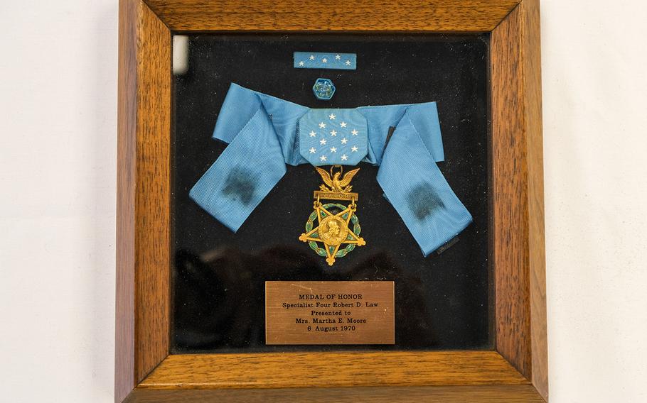 The family of Army Spc. Robert Law donated the soldier’s Medal of Honor to the National Medal of Honor Museum Foundation, which is projected to open in 2024 in Arlington, Texas. Law died in February 1969 when he threw himself onto an enemy grenade and saved the lives of other soldiers. His mother accepted his medal for those actions. New legislation would pave the way for the museum to go beyond accepting medals from families and acquire those that have ended up overseas, which are not legal to import back to the United States.\