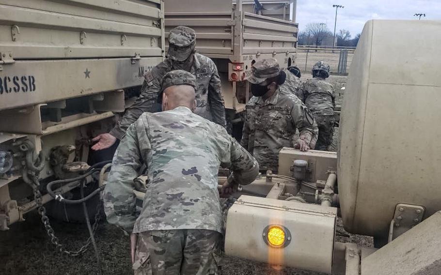 Fort Hood provided drinking water Sunday to five nearby cities impacted by the winter storm last week. The central Texas base also experienced challenges, with more than 1,000 leaks and breaks identified in base facilities. 