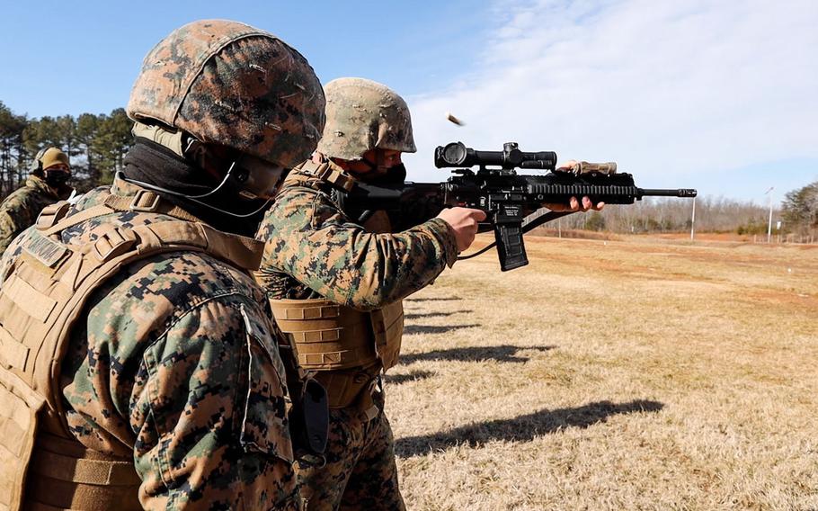 Marines with Weapons Training Battalion conduct the Annual Rifle Qualification train-the-trainer course on Marine Corps Base Quantico, Va., Feb. 17, 2021. The ARQ is replacing Annual Rifle Training and aims to create a more operationally realistic training environment.

