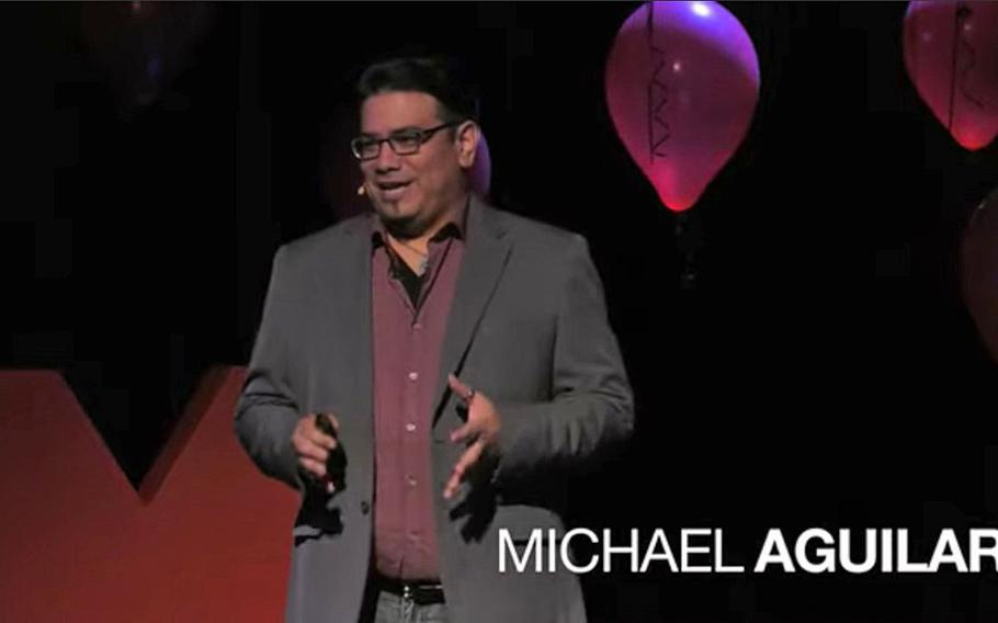 Mike Aguilar, founder of the esports department at the University of Oklahoma, gives a talk about the emerging competitive video gaming industry in a speech posted on YouTube on Oct. 22, 2019.


