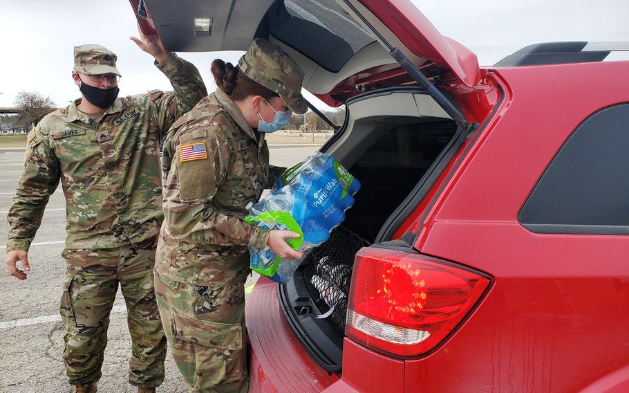 Fort Hood military police supported the civilian community with water distribution last month following a severe winter storm, which helped renewed efforts to improve on- and off-base relationships.