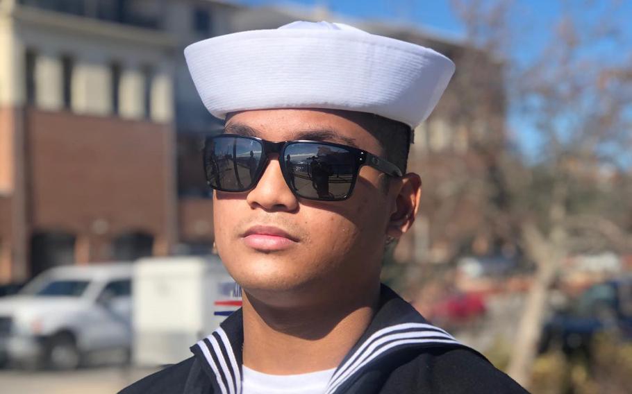 William Shawn Pizarro, 19, a Navy aviation machinist mate at Naval Air Station Lemoore, died in a vehicle crash in a small town just south of Modesto, Calif., on March 27, 2021.