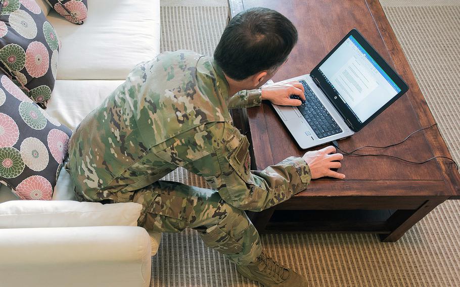 Nearly half of the roughly 50,000 military personnel surveyed in a Defense Department Inspector General report released April 1, 2021, reported higher levels of production while teleworking.