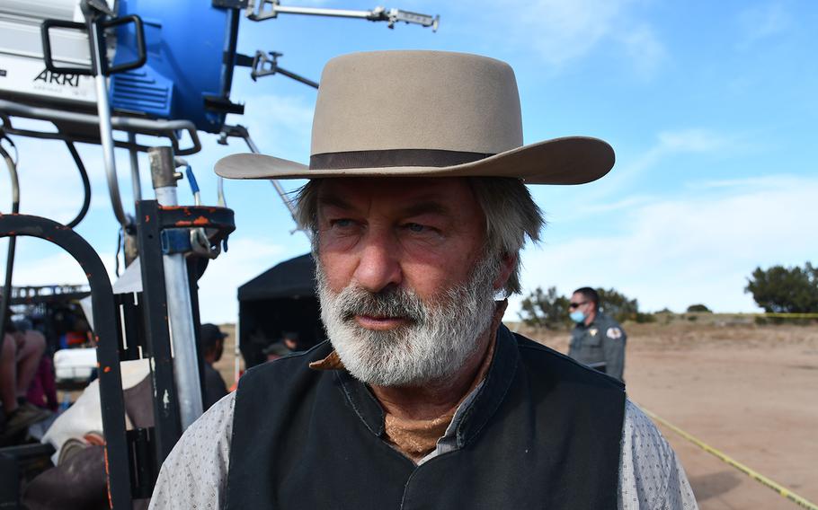 Alec Baldwin on the “Rust” set immediately following the shooting of Halyna Hutchins and Joel Souza. 