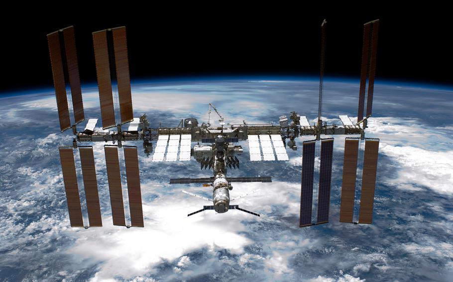 In this handout provided by the National Aeronautics and Space Administration (NASA), the International Space Station (ISS) is seen from NASA space shuttle Endeavour on May 29, 2011, in space. 