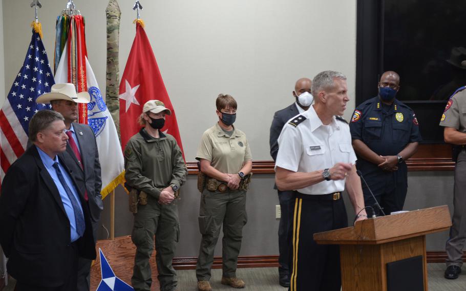 Maj. Gen. Scott Efflandt has served as acting commander of Fort Hood for the past year. His new assignment as commander of the 1st Armored Division and Fort Bliss, Texas, was canceled. He will remain at Fort Hood amid investigations surrounding the death and disappearance of Spc. Vanessa Guillen. 