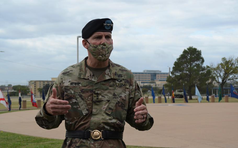 Deployed for the past year, Lt. Gen. Pat White, commander of III Corps and Fort Hood, said he plans to revisit the honors provided the 28 soldiers who have died at Fort Hood this year to ensure they all received the “respect they deserve.”